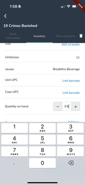 Mobile App - Adjust Quantity