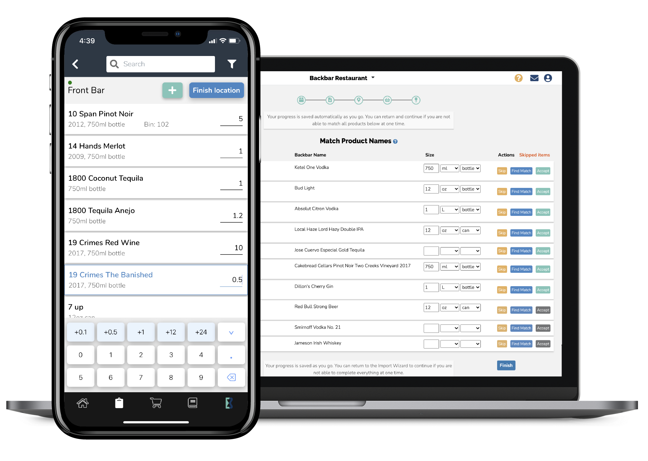 iPhone Inventory Session and Desktop Import Wizard