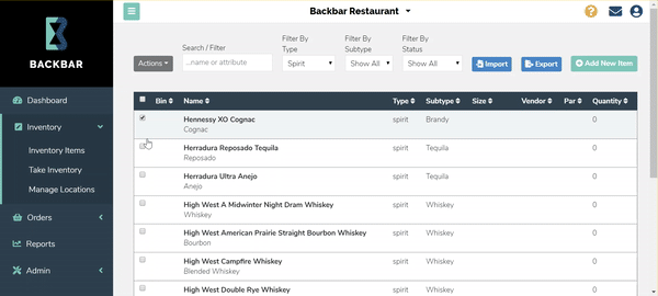 Bulk Actions