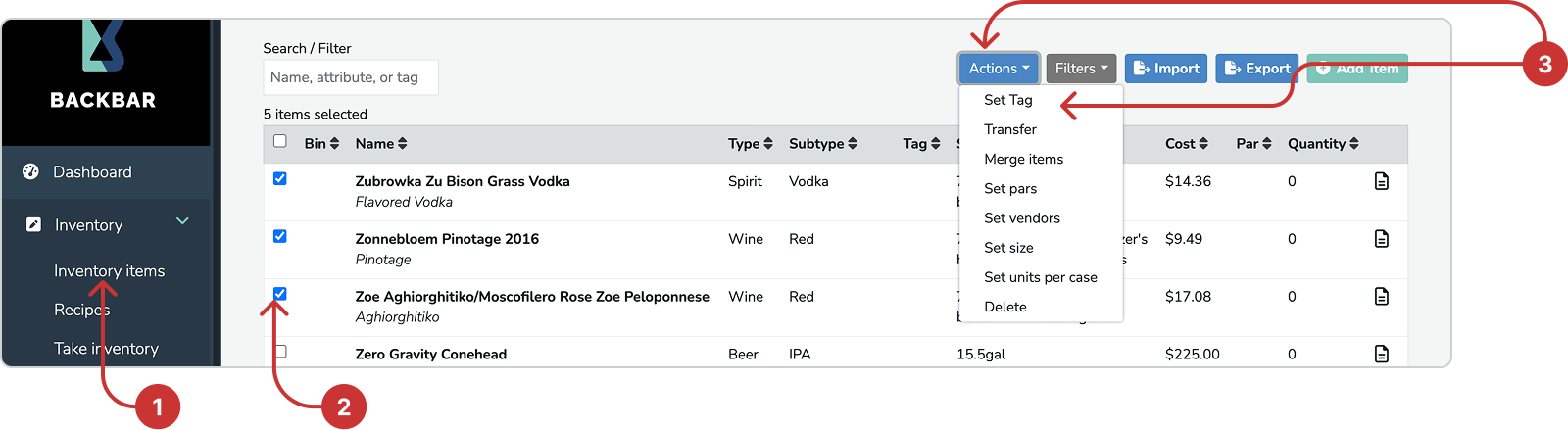 Tags bulk