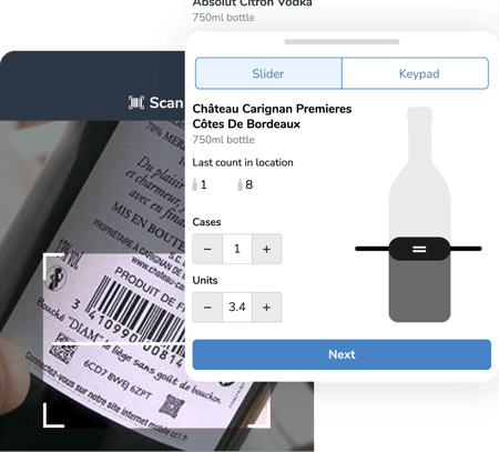 Scan an item's barcode and it automatically gets added to your inventory to be counted.