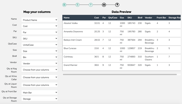 matching columns