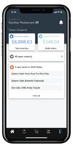 Iphone dashboard
