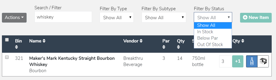 Build Orders Filters