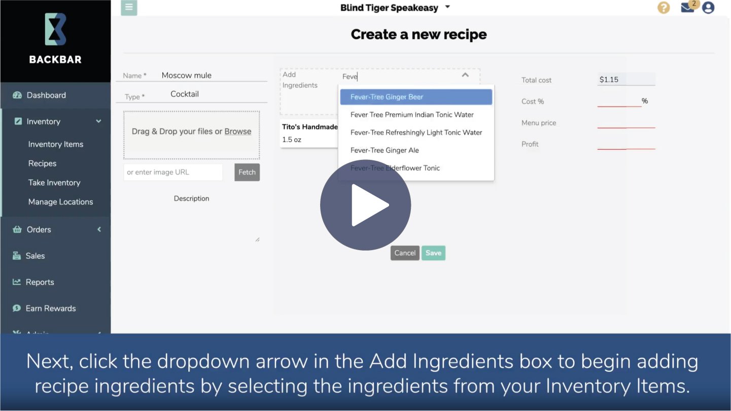 how to create recipes