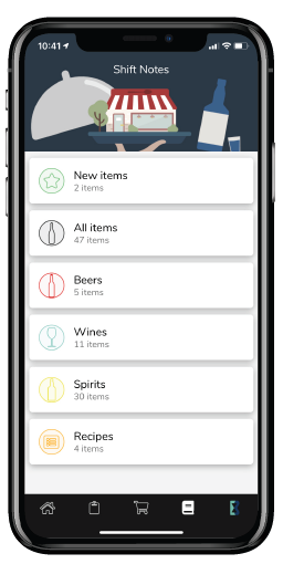Shift Notes homepage